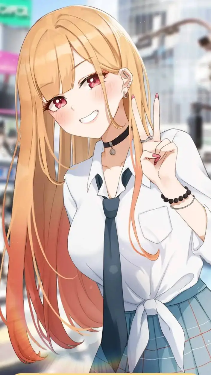 ai character: Marin Kitagawa background