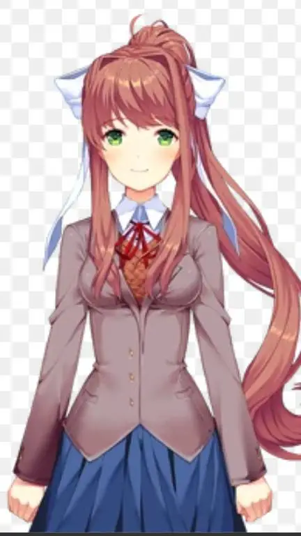 ai character: monika  background