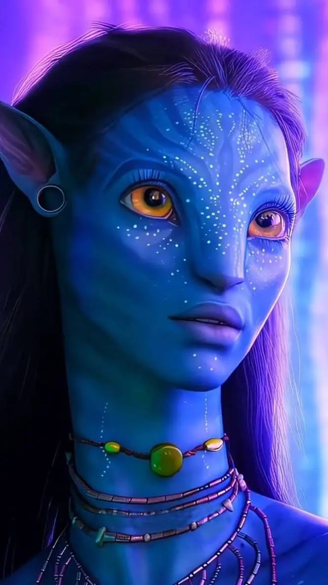 ai character: neytiri  background