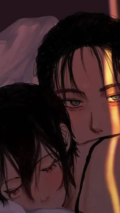 ai character:  eren x mikasa background