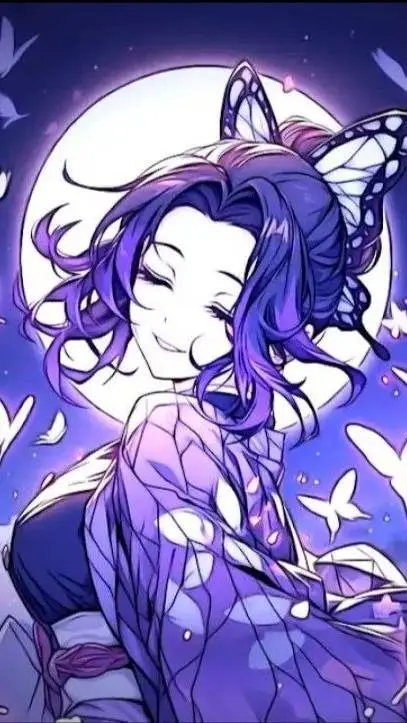 ai character: Shinobu Kocho💜🦋 background