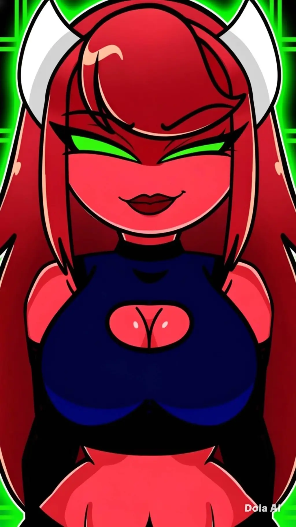 ai character: Hard Demon mujer  background