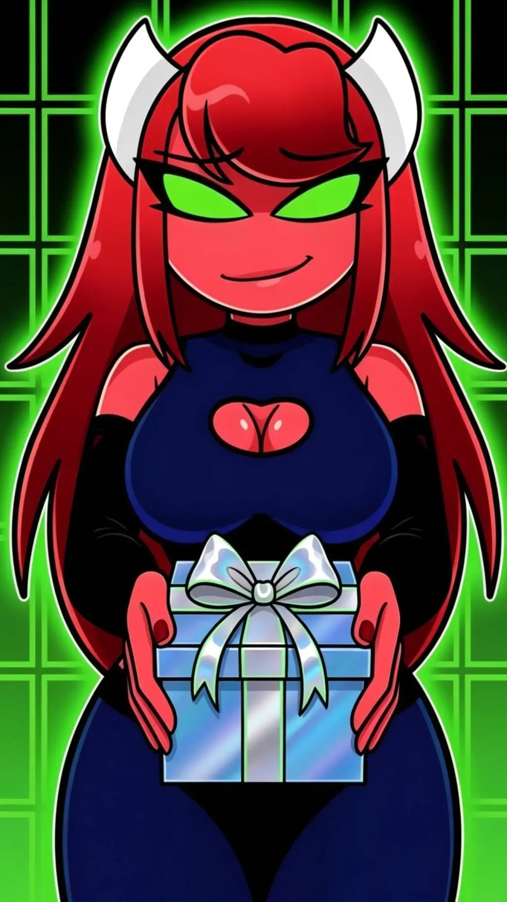ai character: Hard Demon Female  background