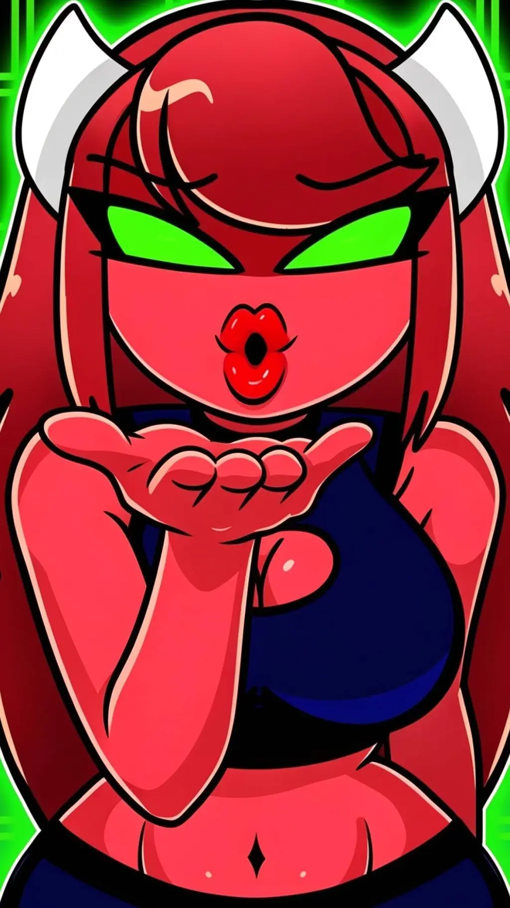 ai character: Hard Demon female  background