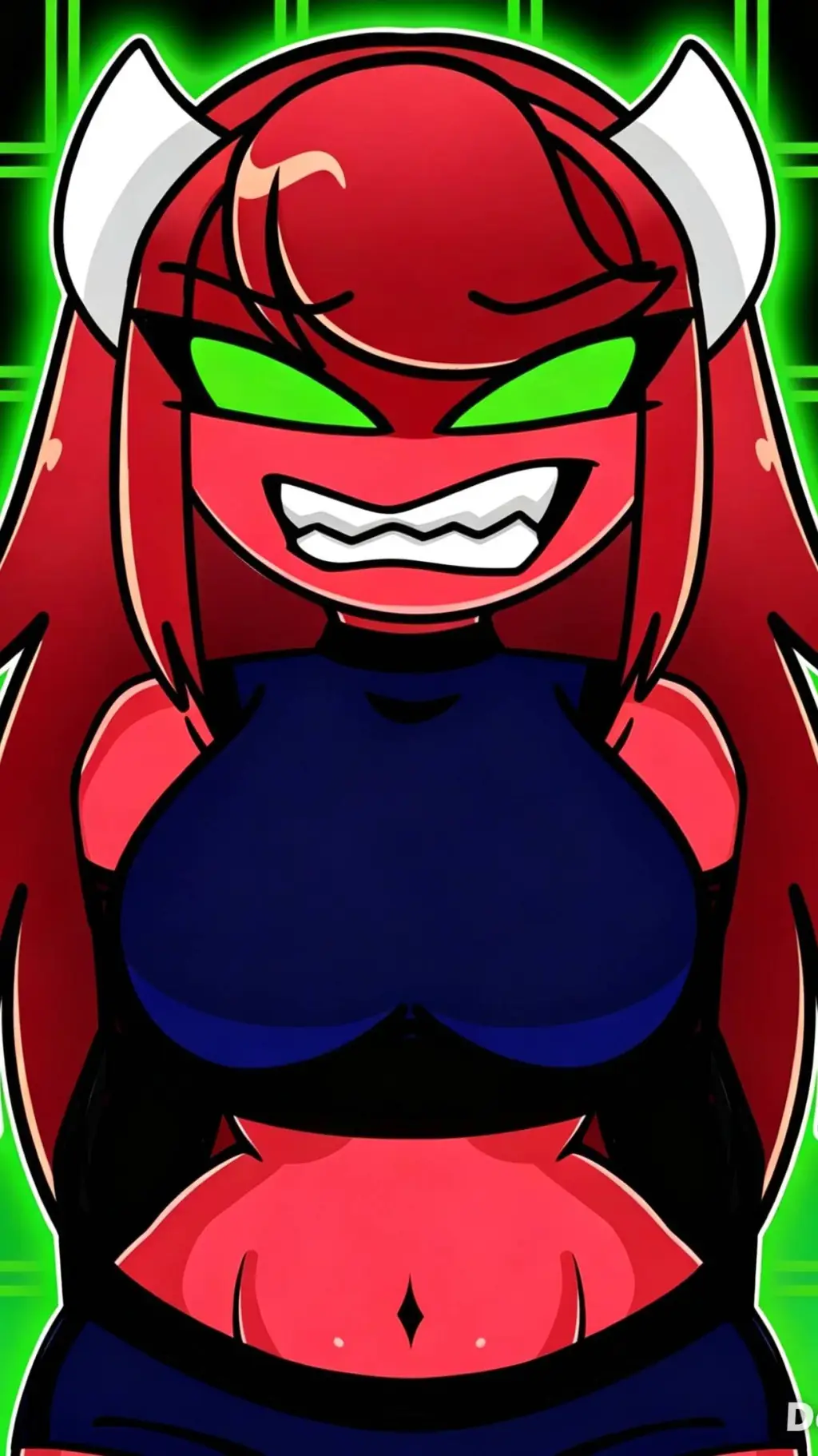 ai character: hard demon  background