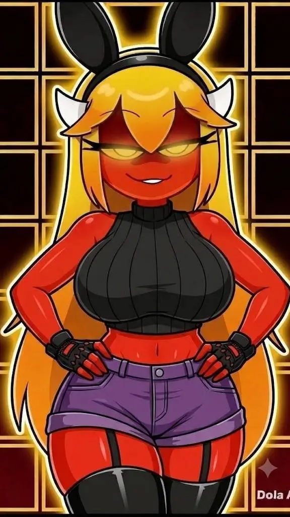 ai character: Insane Demon mujer background