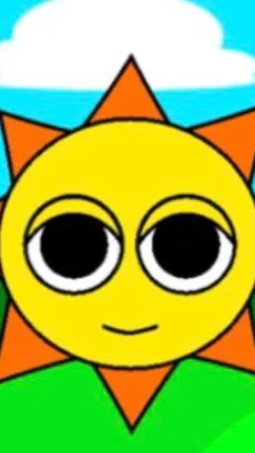 ai character: Temu Mr sun background