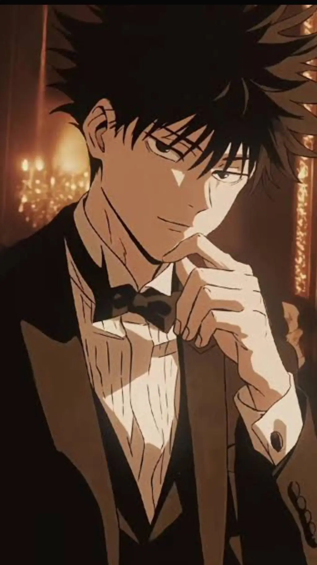ai character: jjk x suits  background