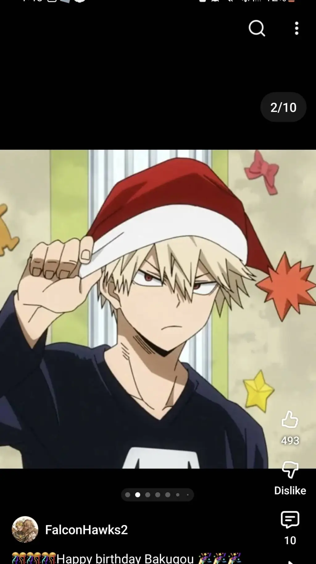 ai character: Bakugos birthday background