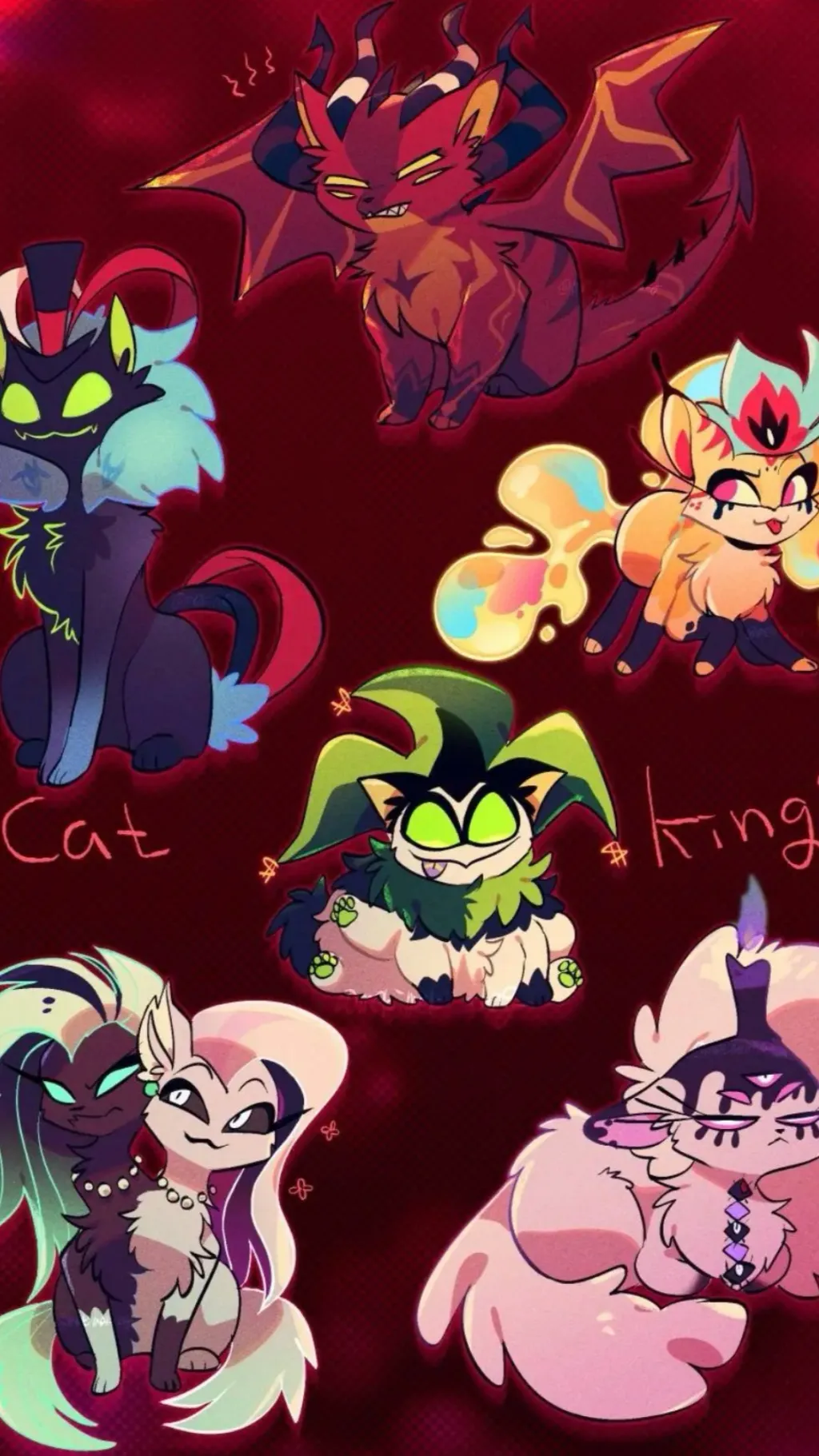 ai character: HB cats background