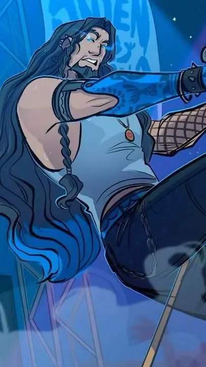 ai character: Poseidon -EPIC AU background