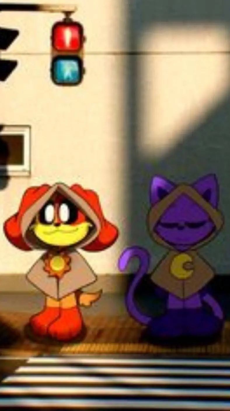 ai character: smile pequeños background