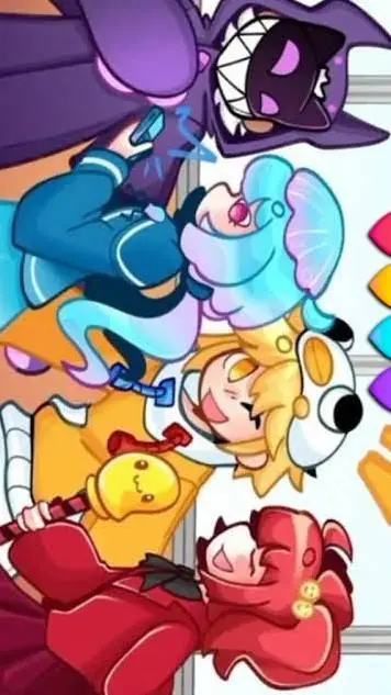 ai character: turma batatinha  background