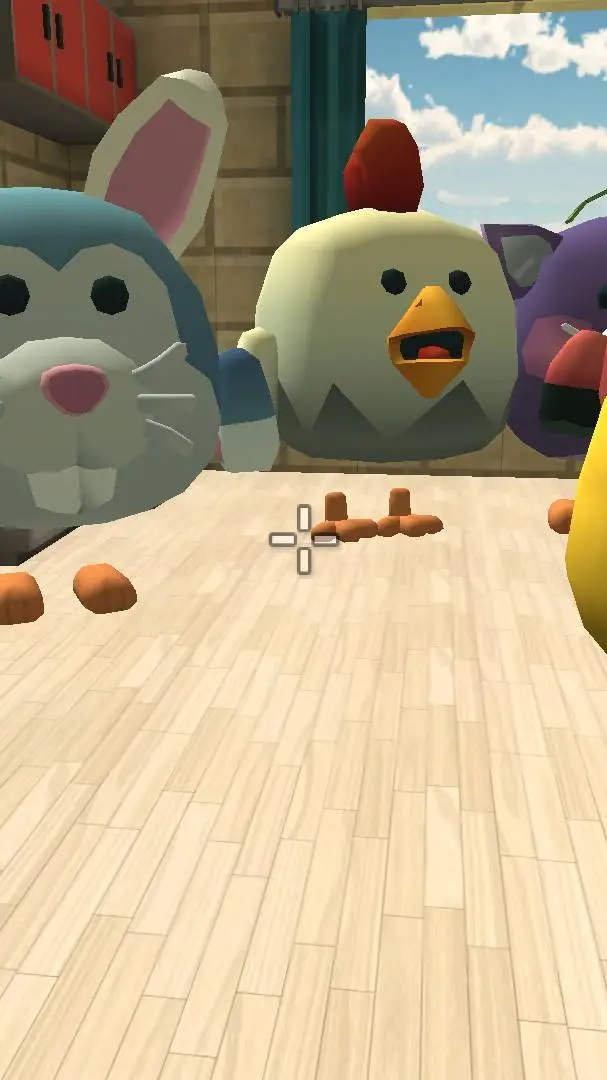 ai character: chicken gun background