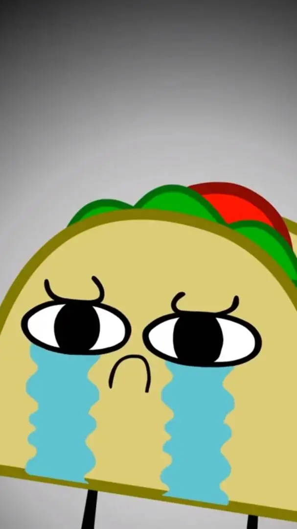 ai character: Sad taco :( background