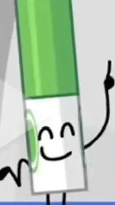 ai character: Marker the green background