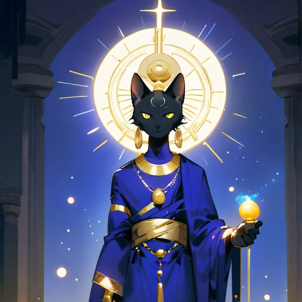 chat with ai character: Dios de los gatos