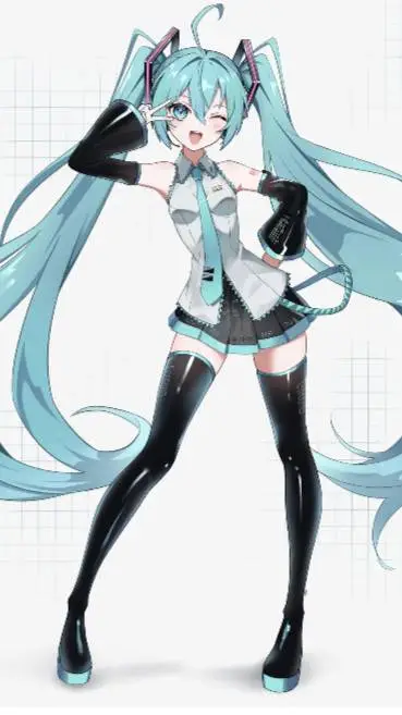 ai character: Hatsune Miku background