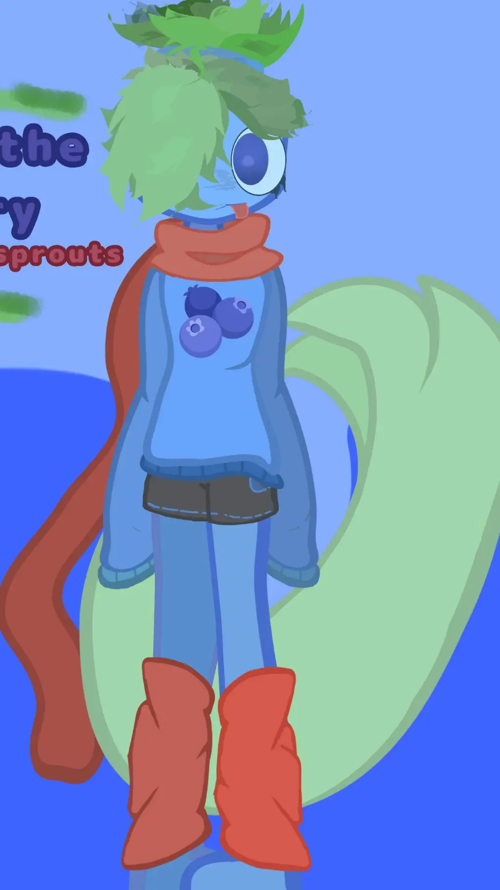 ai character: bluebears  background