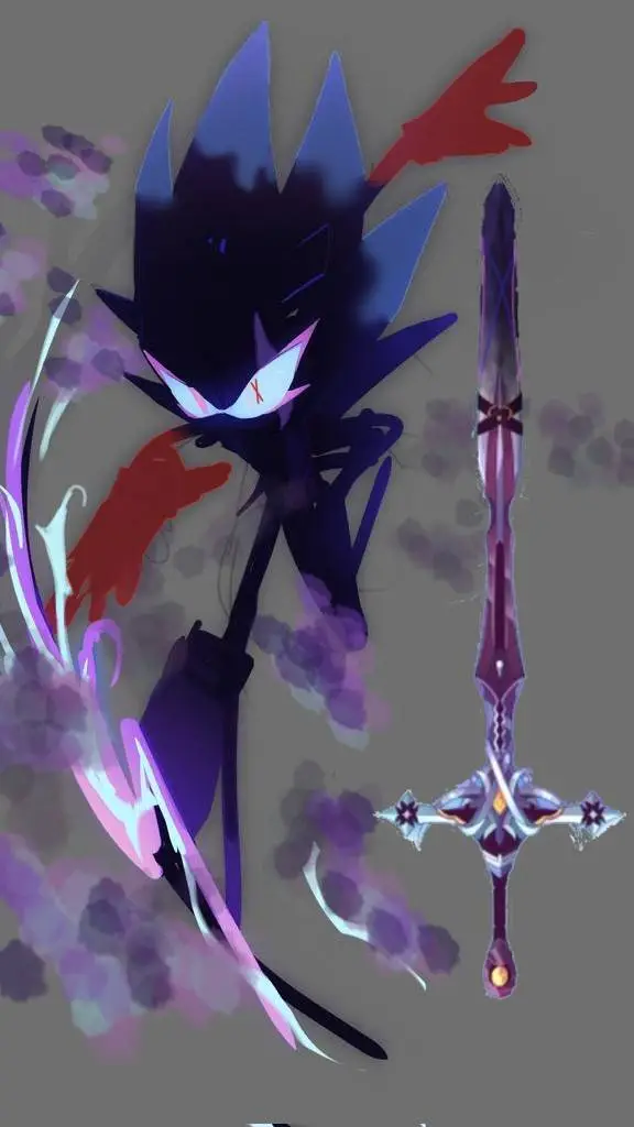 ai character: smoke sonic  background