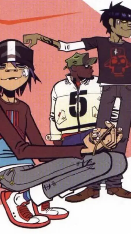 ai character: gorillaz  background