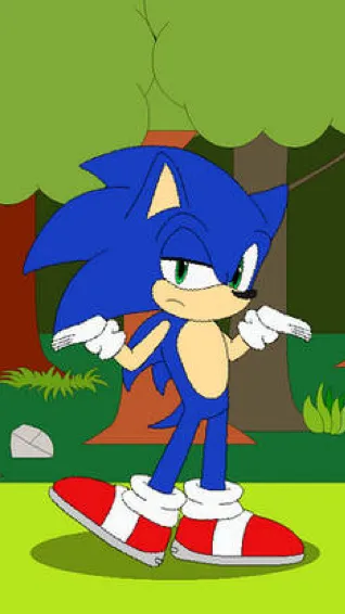 ai character: Sonic the hecghog background