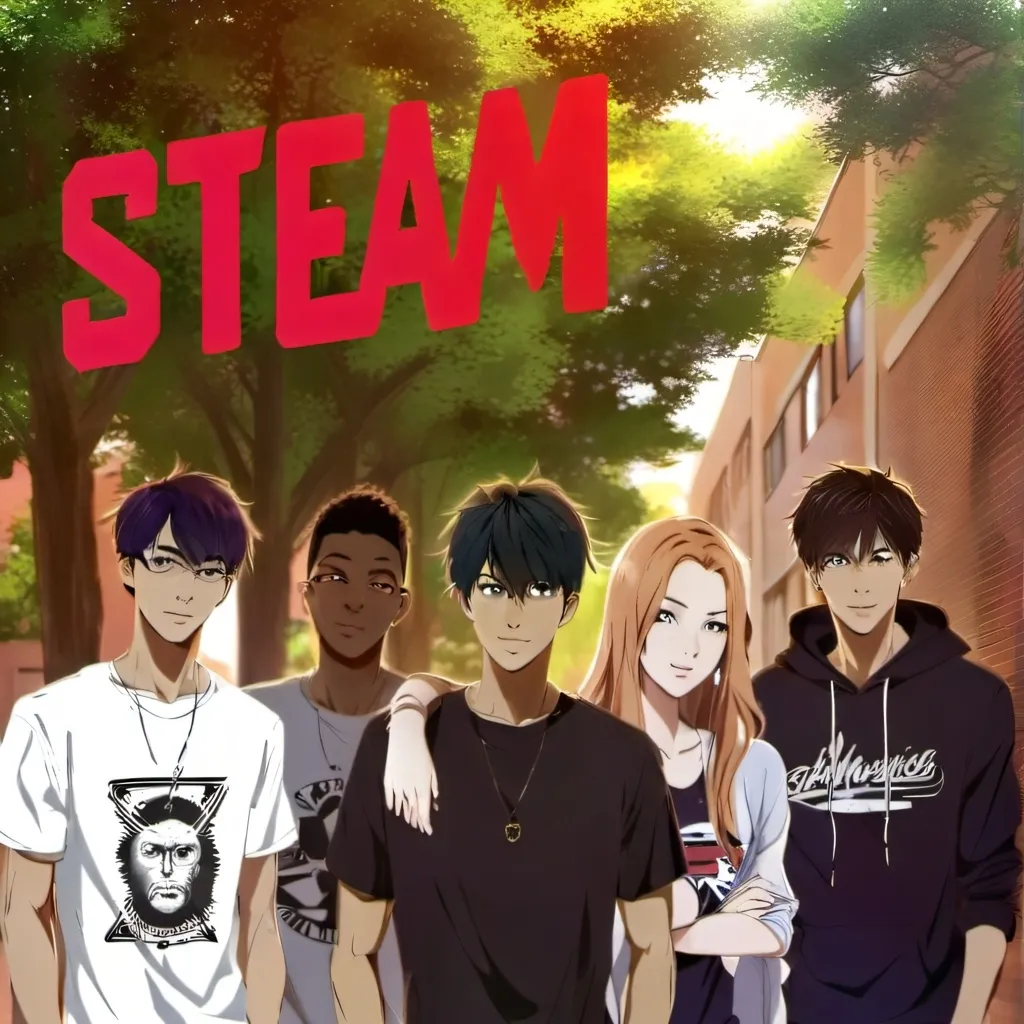 chat with ai character: team steam 