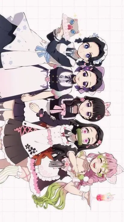 ai character: Kny Girls 🍡🦋🌸 background