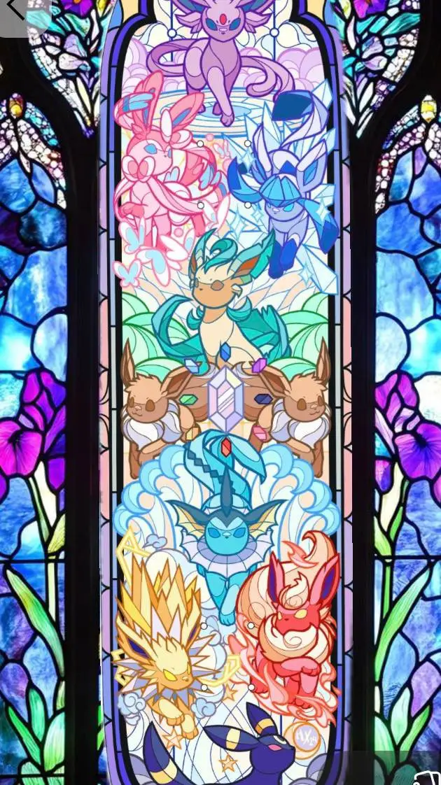 ai character: Eeveelutions  background