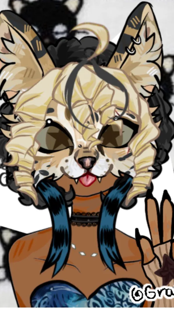 ai character: Kitty  background