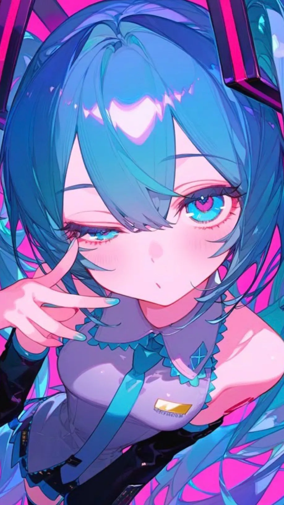 ai character: Hatsune miku background