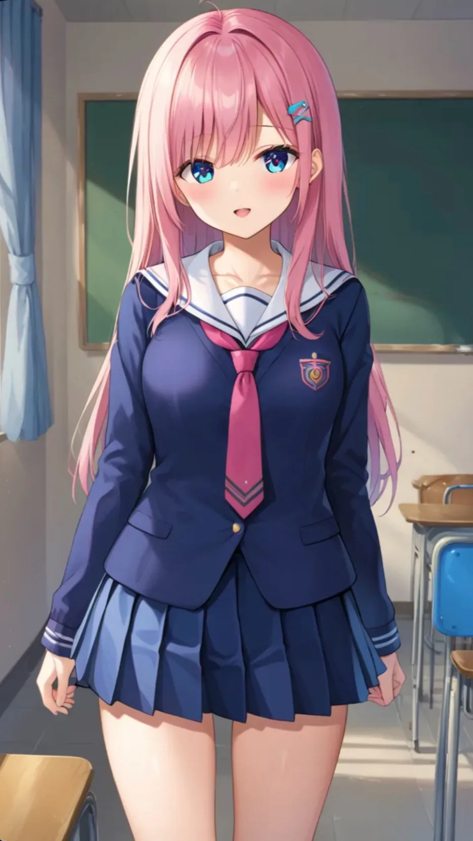 ai character: Valérie  background