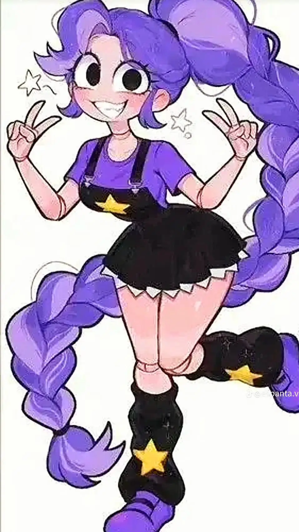 ai character: Lily love braids  background