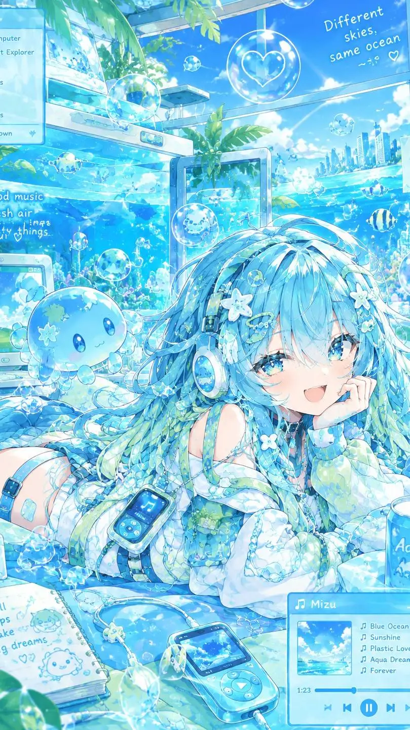 ai character: mizu background