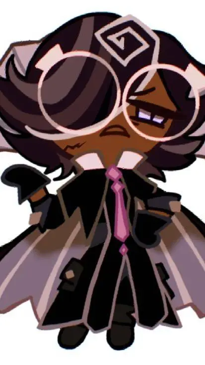 ai character: Espresso cookie background
