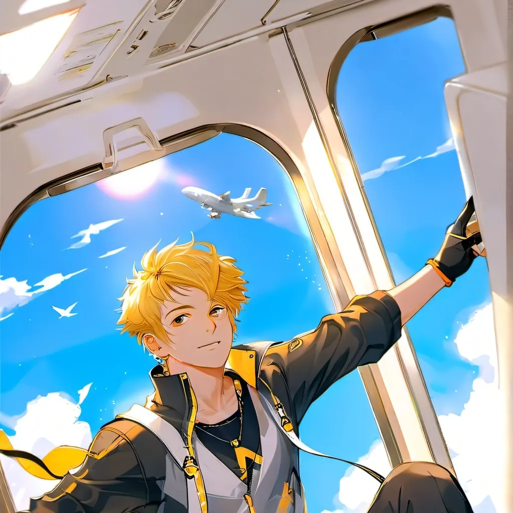 chat with ai character: MHA on plane
