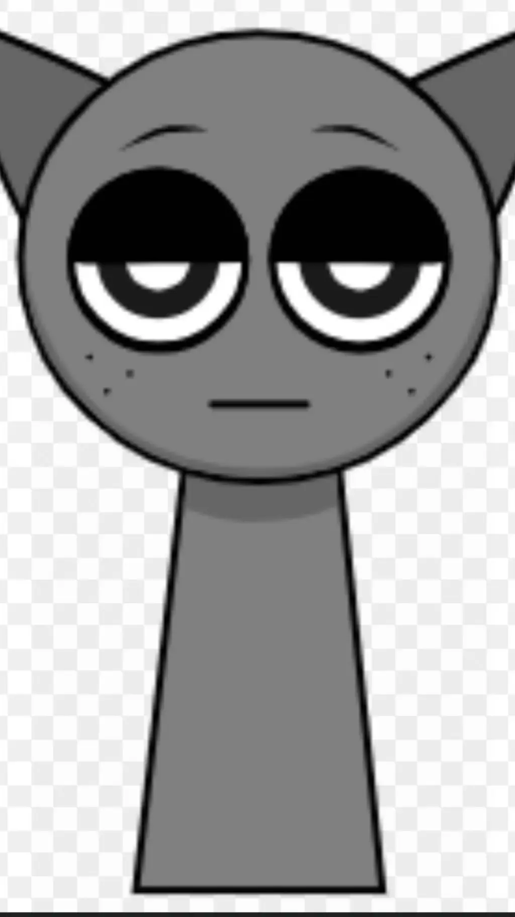 ai character: Gray background