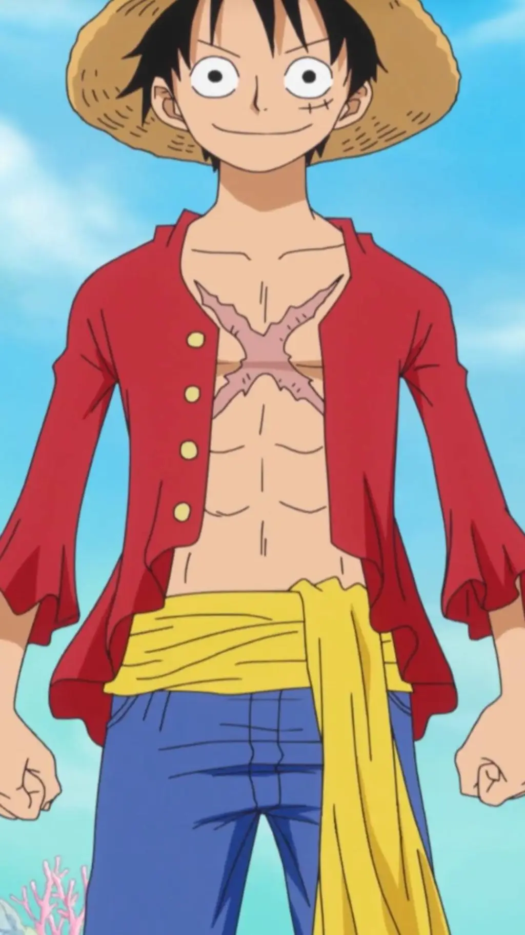 ai character: Monkey .D. Luffy background
