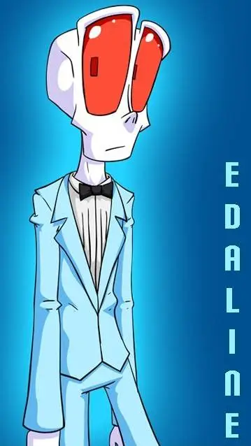 ai character: edaline iktacide  background