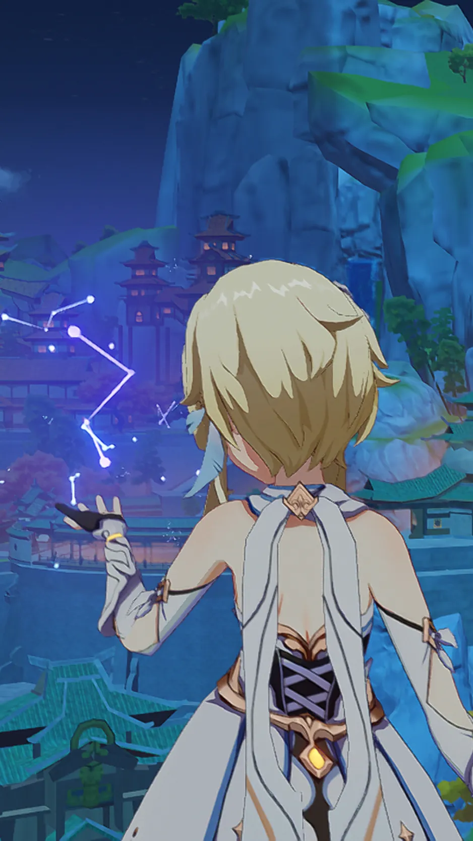 ai character: Lumine background