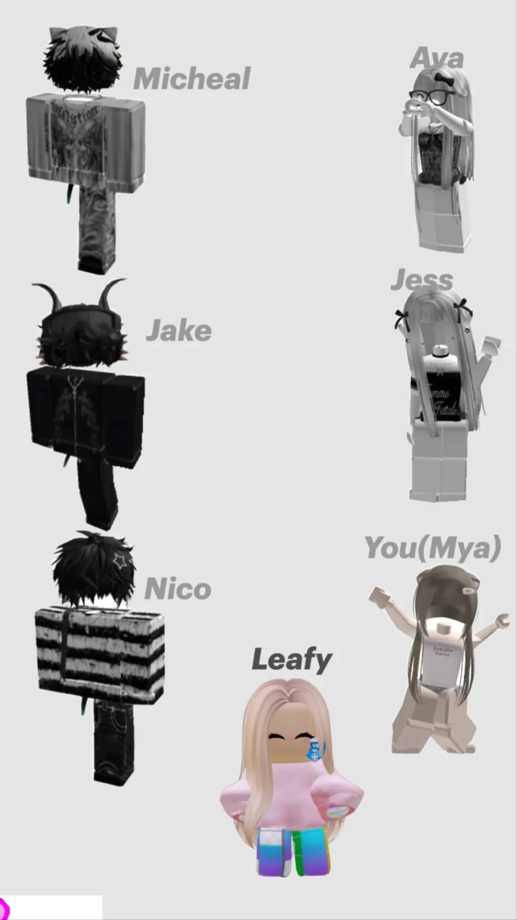 ai character: Roblox GC background