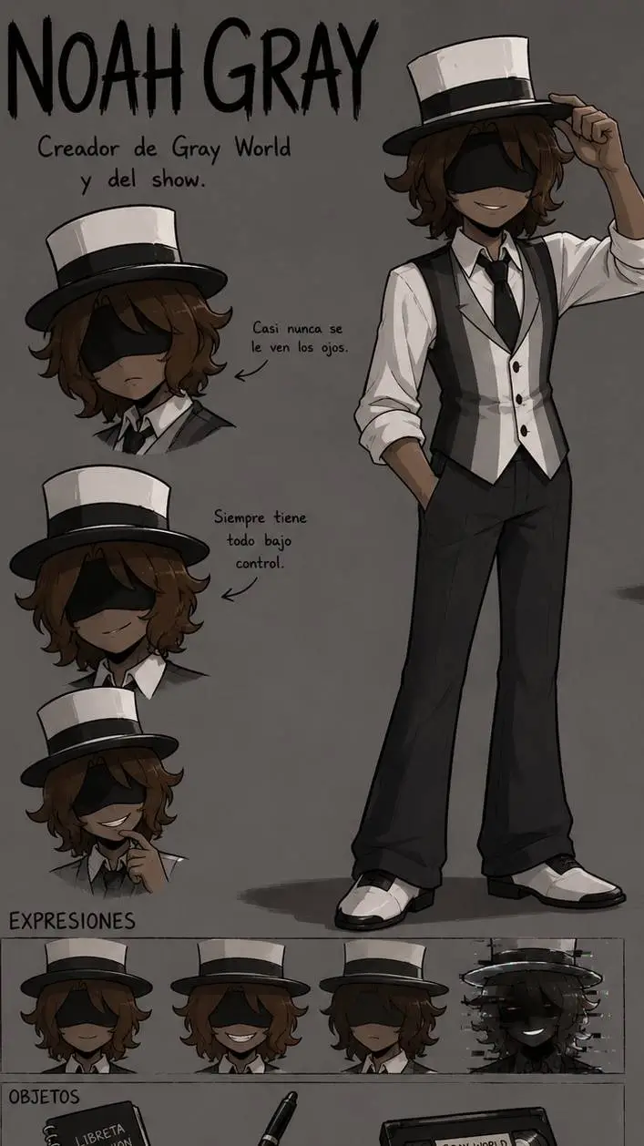 ai character: Noah elliot gray background