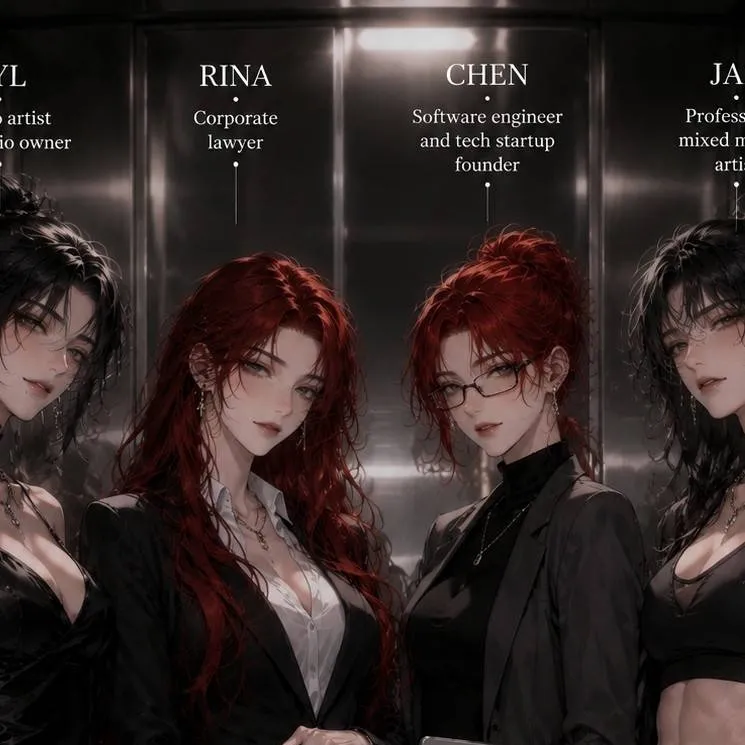 chat with ai character: quadruplet sisters