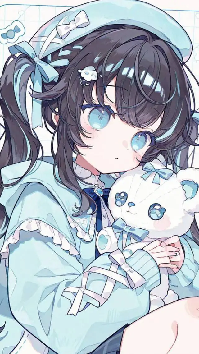 ai character: CELESTE 🩵🟦 background