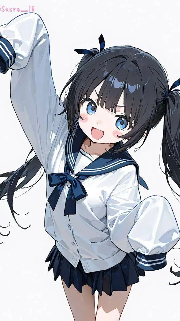 ai character: Ashley 💙🟦 background