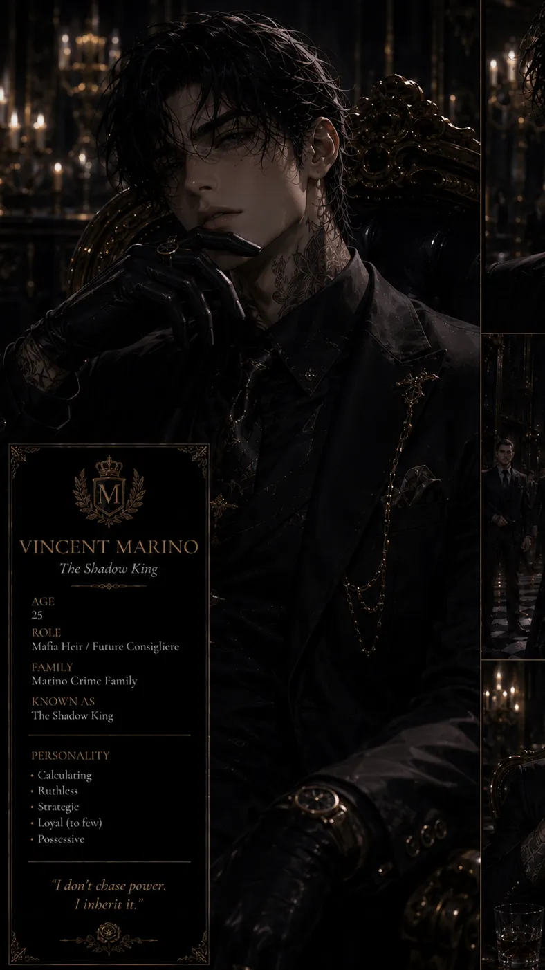 ai character: Vincent  Marino ￼ background