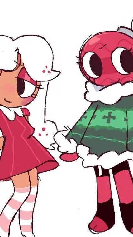 ai character: 🍪🩷ORNAMENTCOOKIE🎄🎁 background