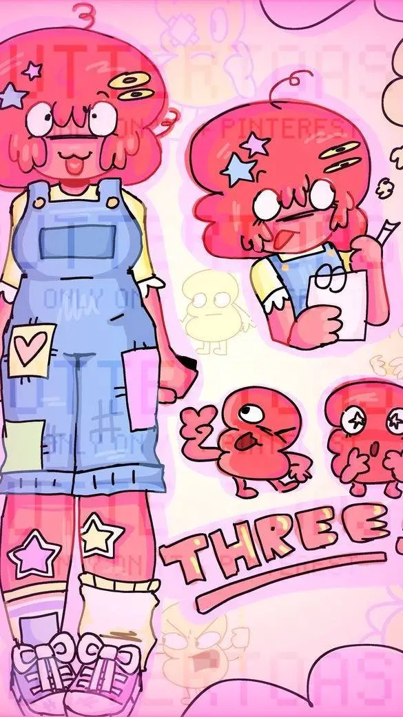 ai character: ❤🩷ThreeOne💙🤍 background