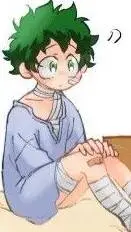 ai character: Deku  background
