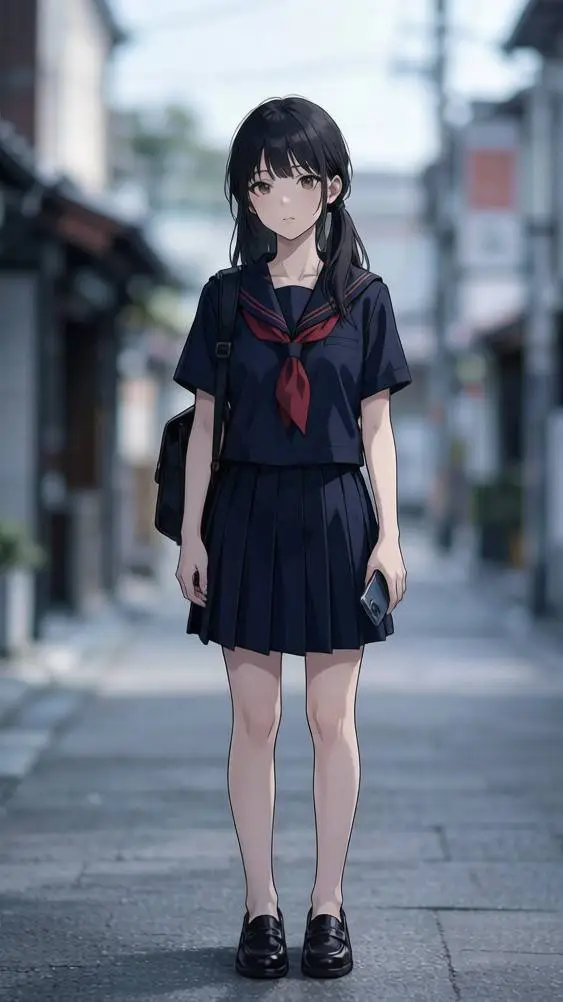 ai character: 志茂村隆美 background